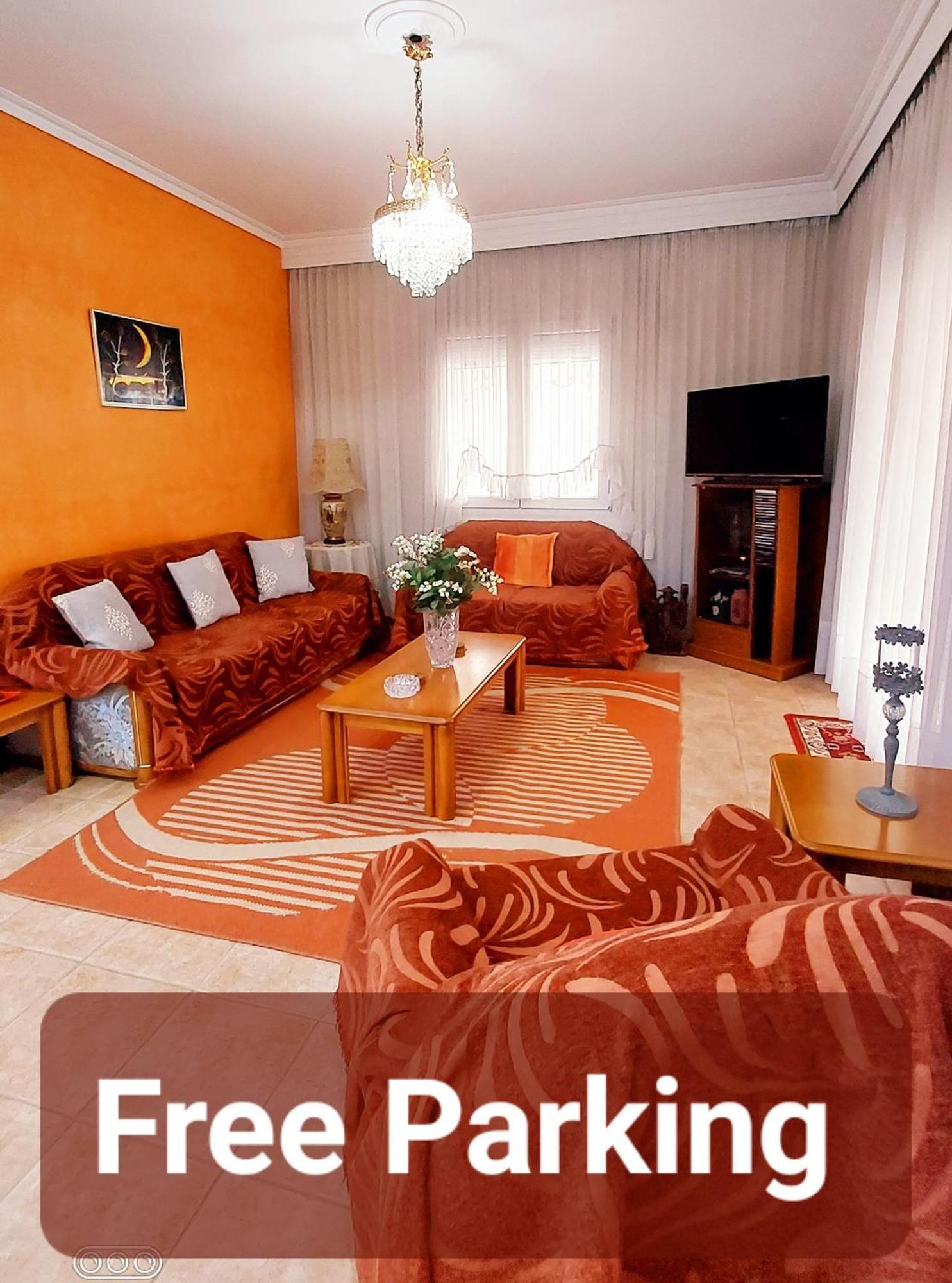 "Home Sweet Home" 3 Bedrooms Big House 110M Free Indoor Parking! سالونيك المظهر الخارجي الصورة